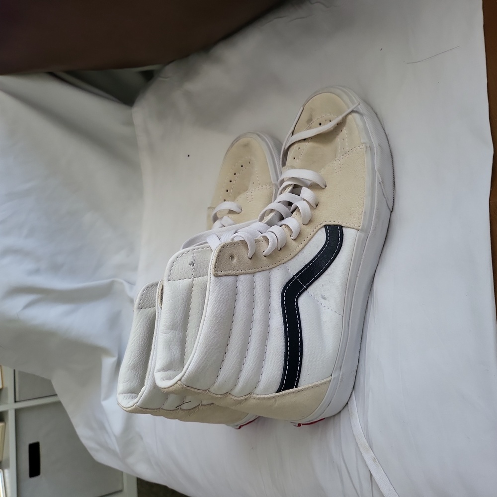 Vans Classic Sport Sk8-Hi Skate Shoes Dress Blues/White 9.5